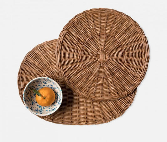 Rattan Placemats Set of Four