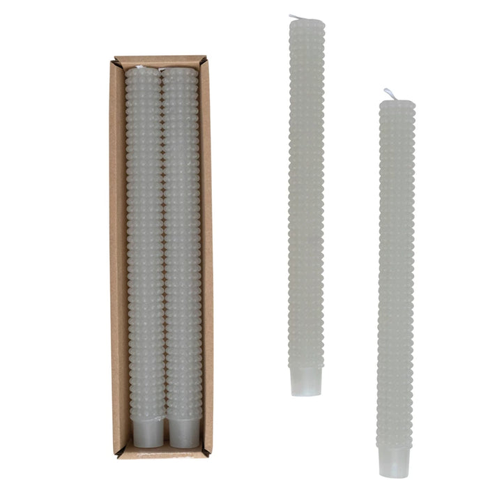 Unscented Hobnail Taper Candles