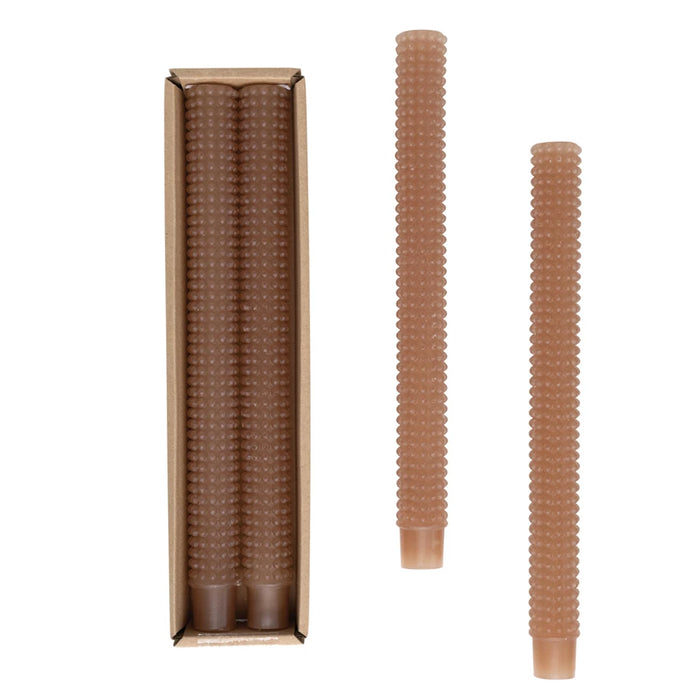 Unscented Hobnail Taper Candles
