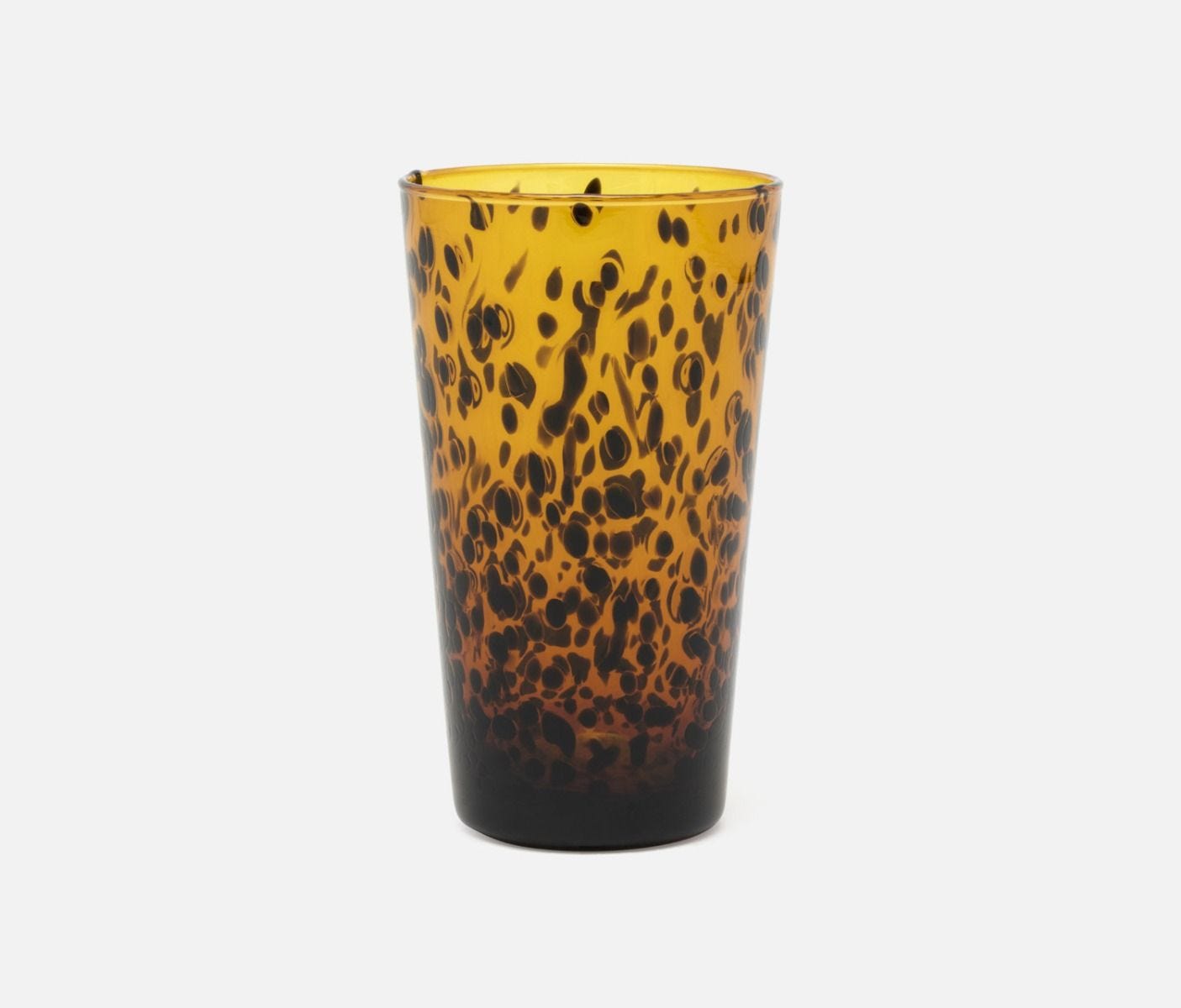 Tortoise Shell Hand Blown Glassware