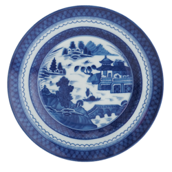 Mottahedeh Blue Canton Rim Soup Plate