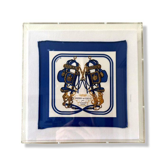 Framed Hermes Silk Scarves