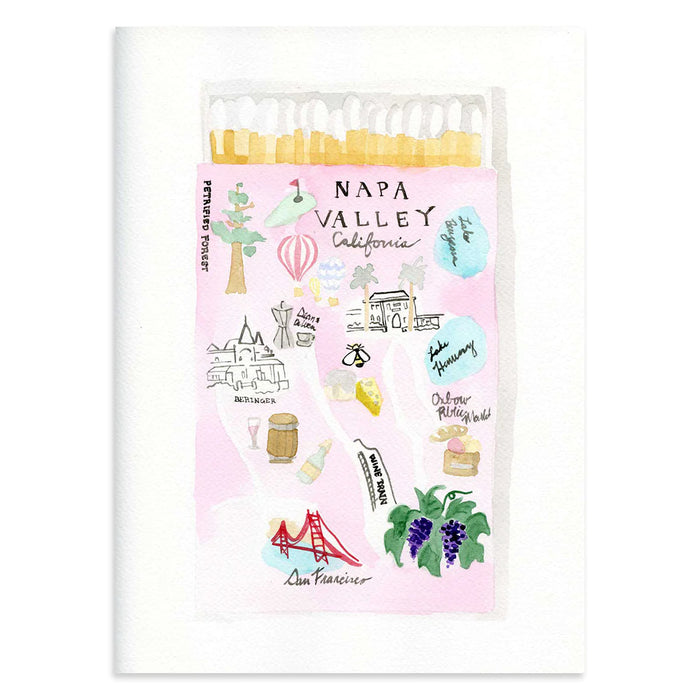 Watercolor Matchbook Prints