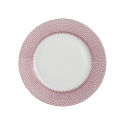 Mottahedeh Pink Lace Dessert Plate
