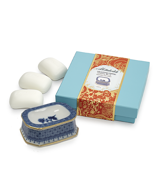 Mottahedeh Imperial Blue Lace Soap Gift Set
