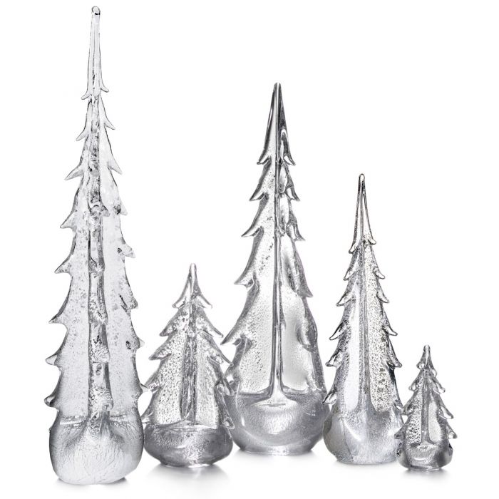 Simon Pearce Silver Leaf Evergreen